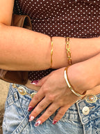 Bangle karkötő-gyöngyház berakással