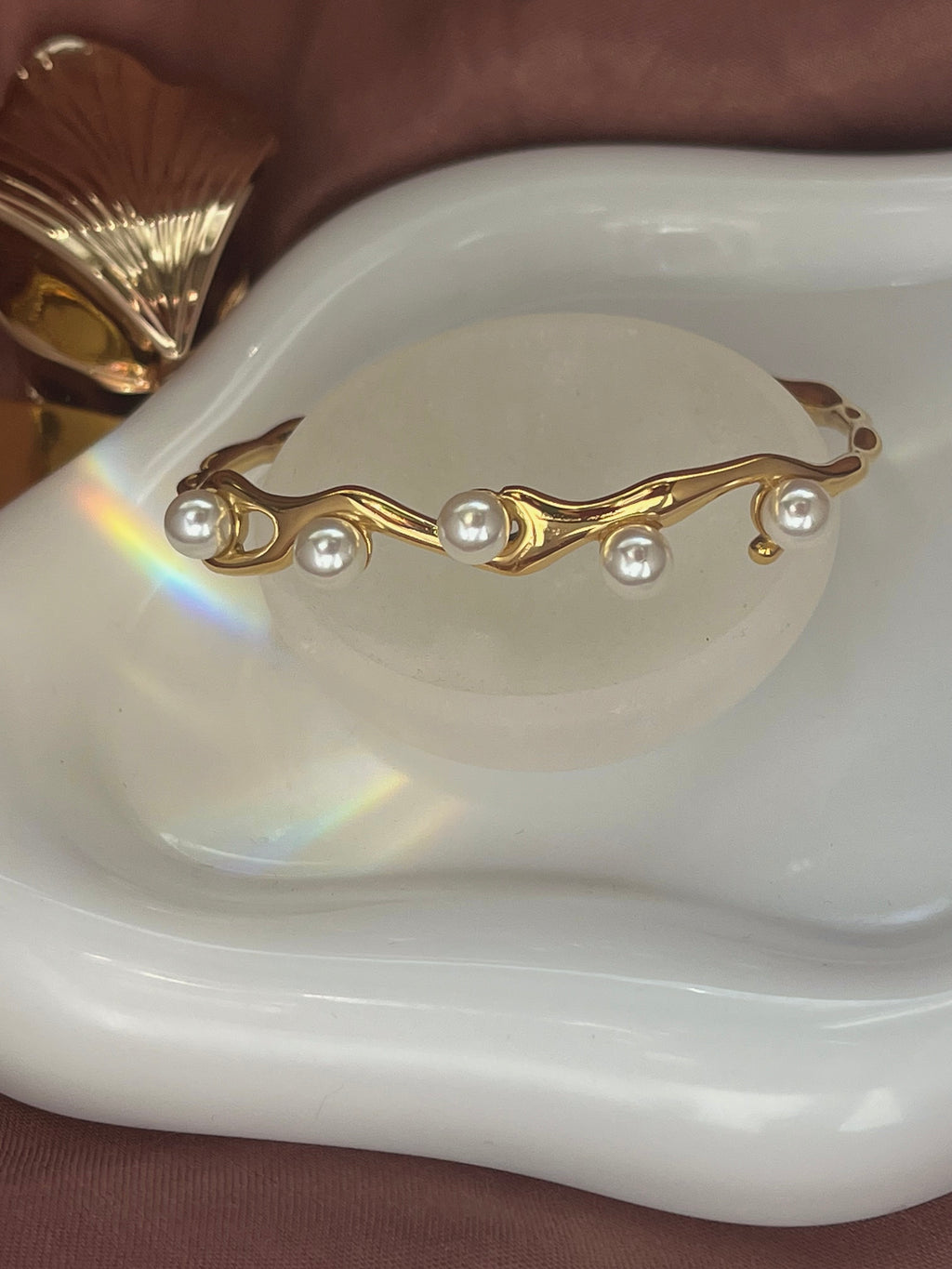 Bangle karkötő-gyöngyös
